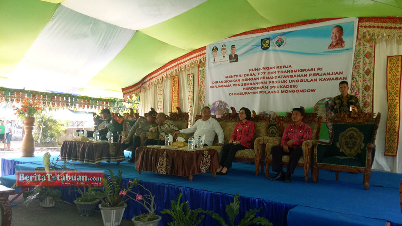 Bupati Sambut Hangat Kedatangan Menteri Desa, PDTT ke Kabupaten Bolmong