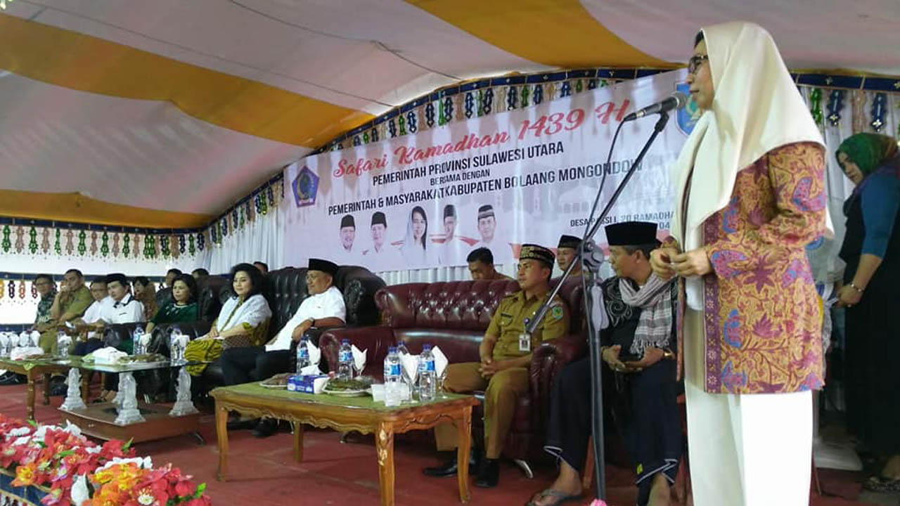 Bupati Sambut Kedatangan Safari Ramadhan Gubernur Sulut di Bolmong