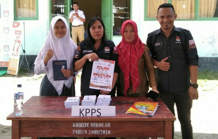 KPU Boltim ‘Support’ Simulasi Pemilu Oleh SMK I Kotabunan