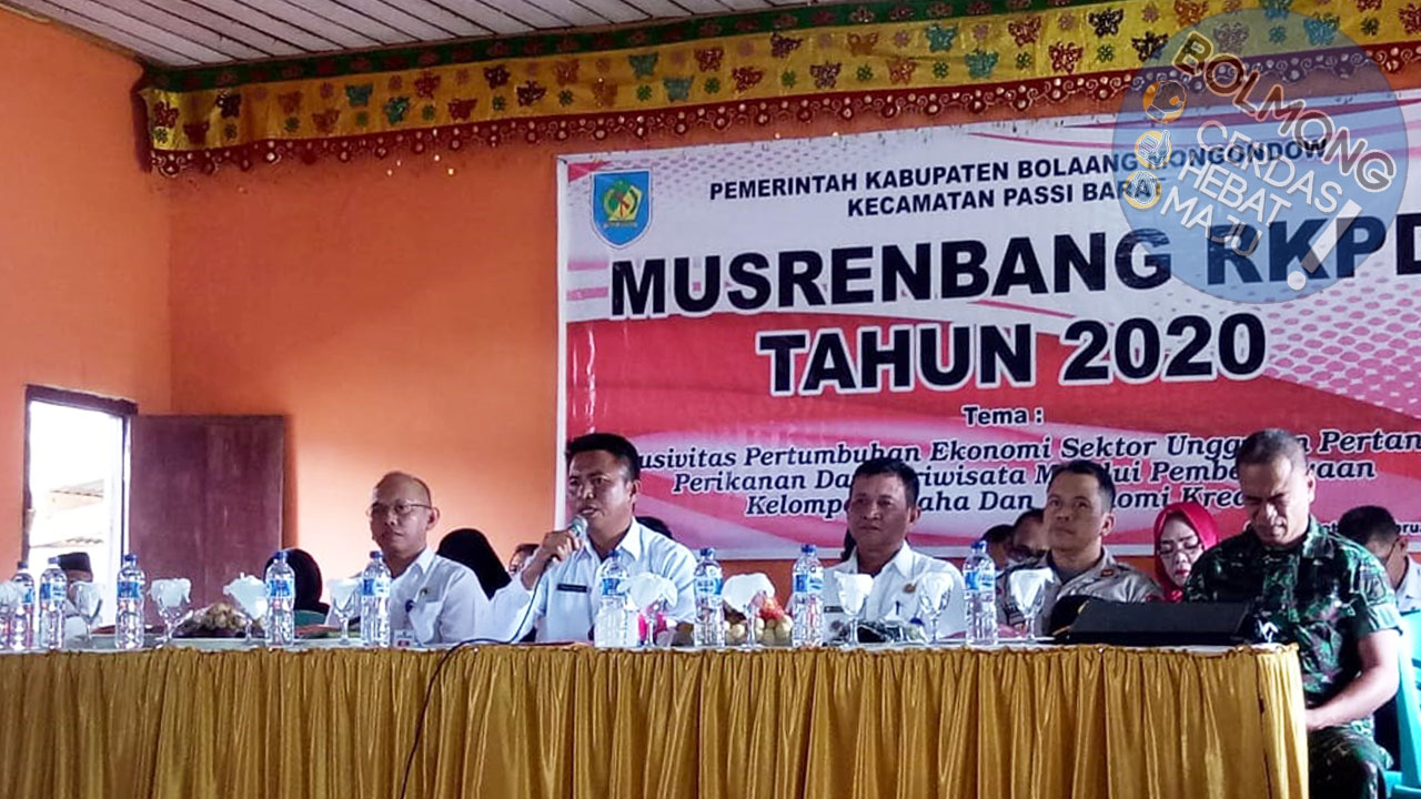 Pelaksanaan Musrenbang di 4 Kecamatan Dihadiri Langsung Sekda Bolmong
