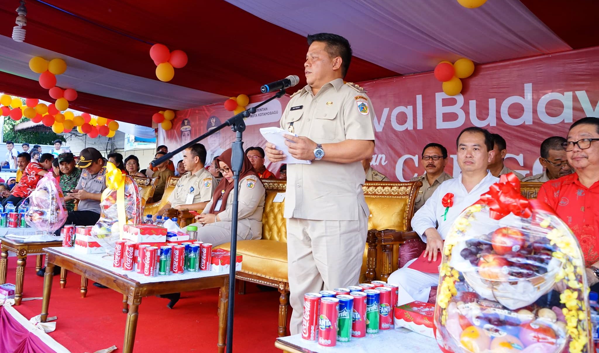 Dilepas Wakil Walikota, Perayaan Karnaval Budaya dan Cap Go Meh di Kotamobagu Meriah