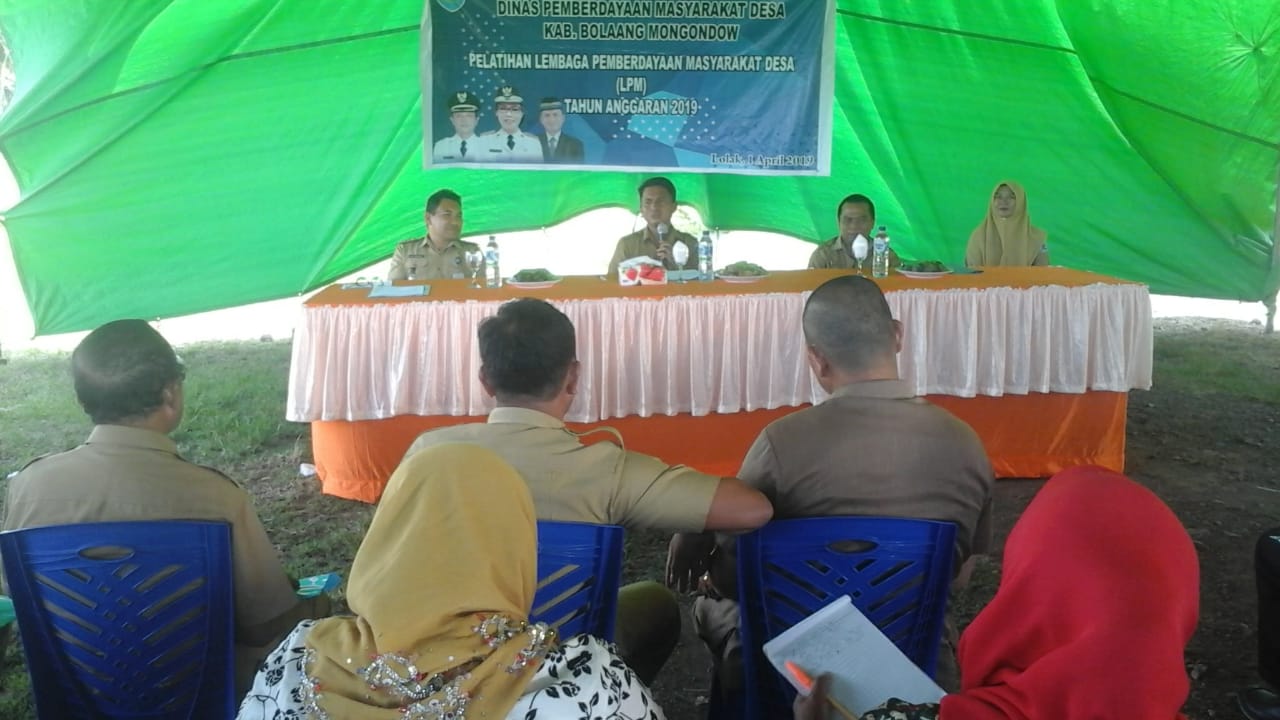 Dinas PMD Gelar Penguatan Terhadap LPM Desa se Kabupaten Bolmong
