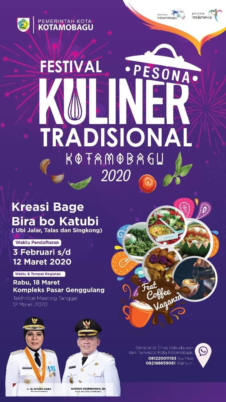 Digelar Maret, Festival Kuliner Kotamobagu Dipusatkan di Pasar Genggulang