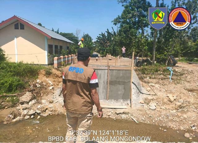 BPBD Bolmong Bangun Talud Antisipasi Banjir