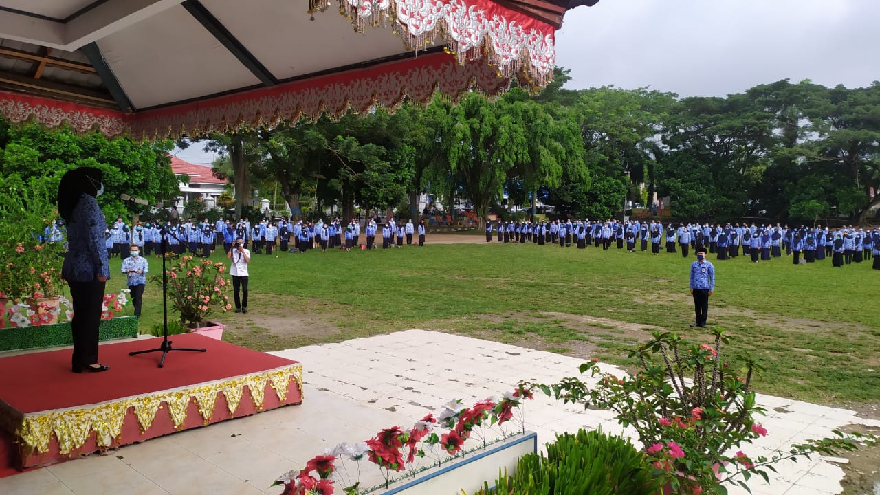 Wali Kota Tatong Bara Pimpin Langsung Upacara Peringatan HUT Korpri ke 49 di Kotamobagu