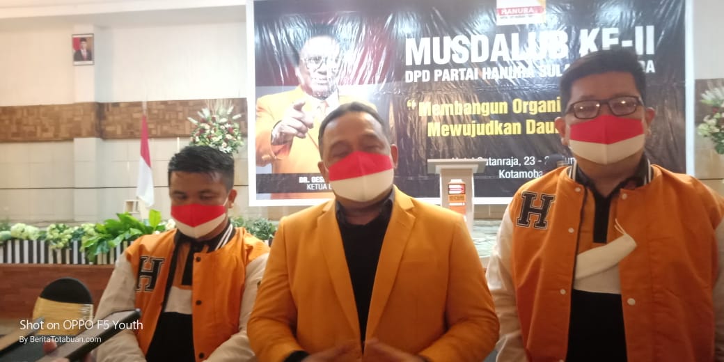 Ini Duet Ketua-Sekretaris DPD Hanura Sulut Yang Terpilih Aklamasi Dalam Musdalub