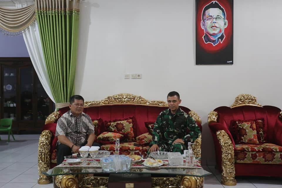 Bangun Sinergitas Bersama TNI, Wawali Kotamobagu terima Kunjungan Wadanyon 713/Satyatama Gorontalo