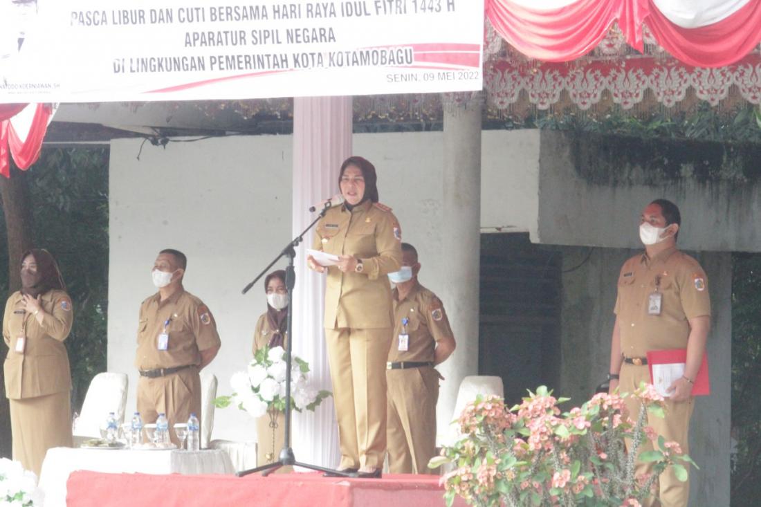 Pimpin Apel Perdana, Wali Kota Tatong Bara Ingatkan Lagi Soal Disiplin ASN Kotamobagu