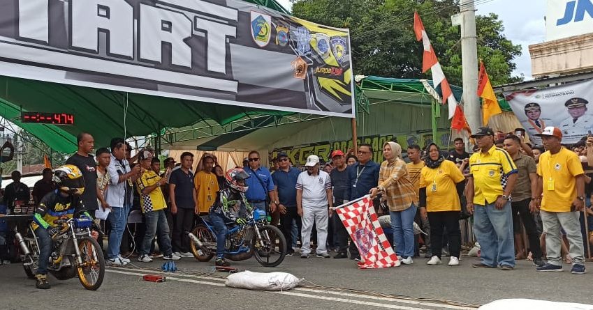 Wali Kota Tatong Bara Buka Drag Race And Bike di Motoboi Kecil