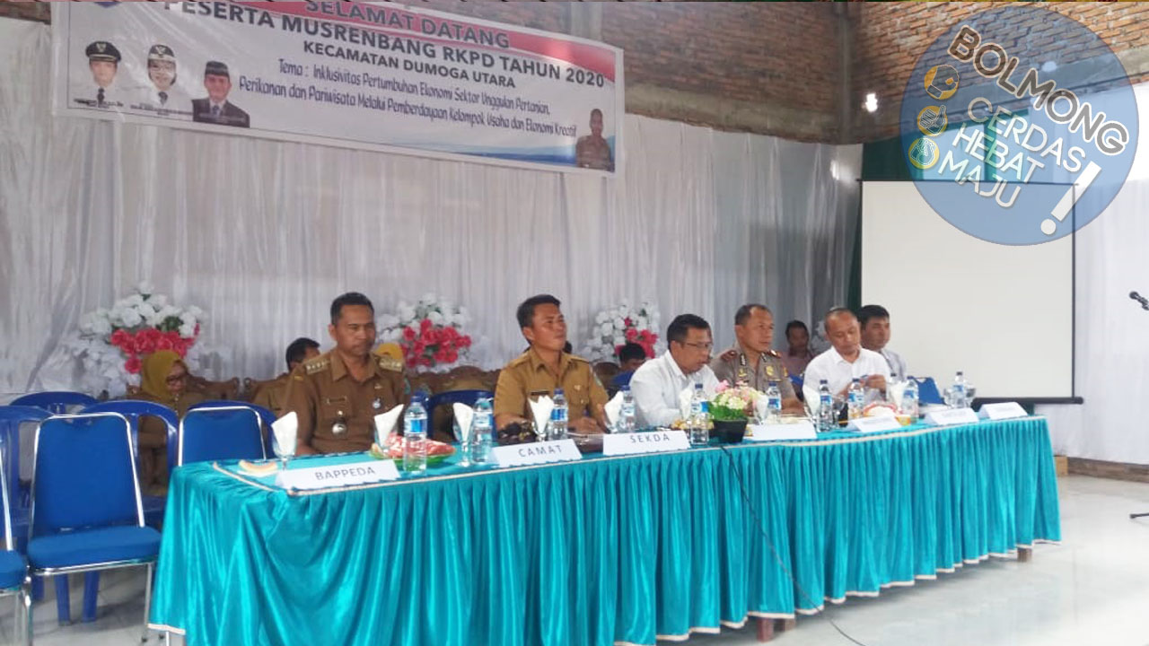 Pelaksanaan Musrenbang di 4 Kecamatan Dihadiri Langsung Sekda Bolmong