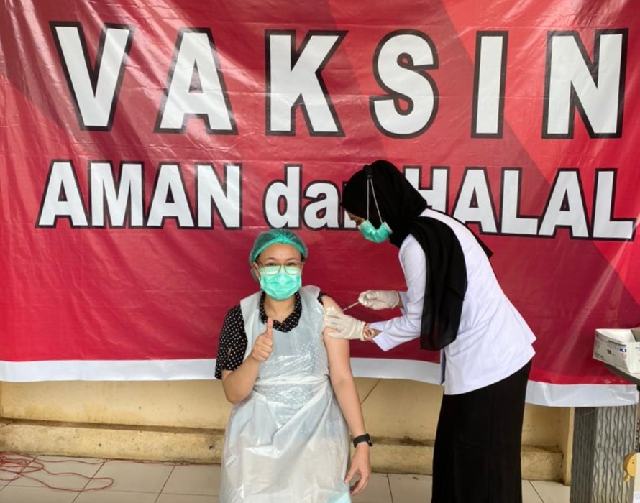 Pemkab Bolmong Lanjutkan Vaksinasi Dosis Kedua Tahap I