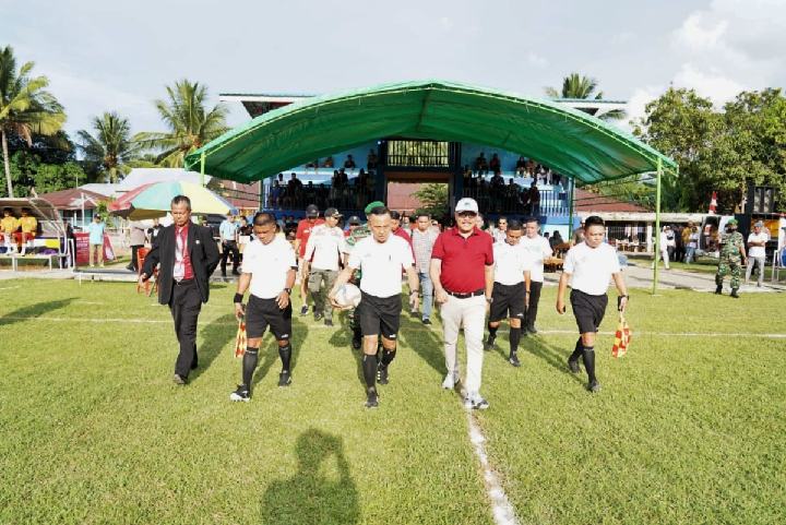 Optimis Melangkah Lebih Jauh di Porprov XI, Limi Beri Semangat Tim Sepakbola Bolmong