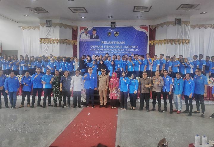 Limi Hadiri Pelantikan DPD KNPI Bolmong Periode 2022-2025