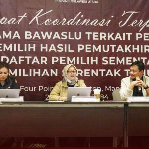 Rakor Terpadu KPU Sulut -Bawaslu Sulut pada 27-29 Juli 2024 di Manado 