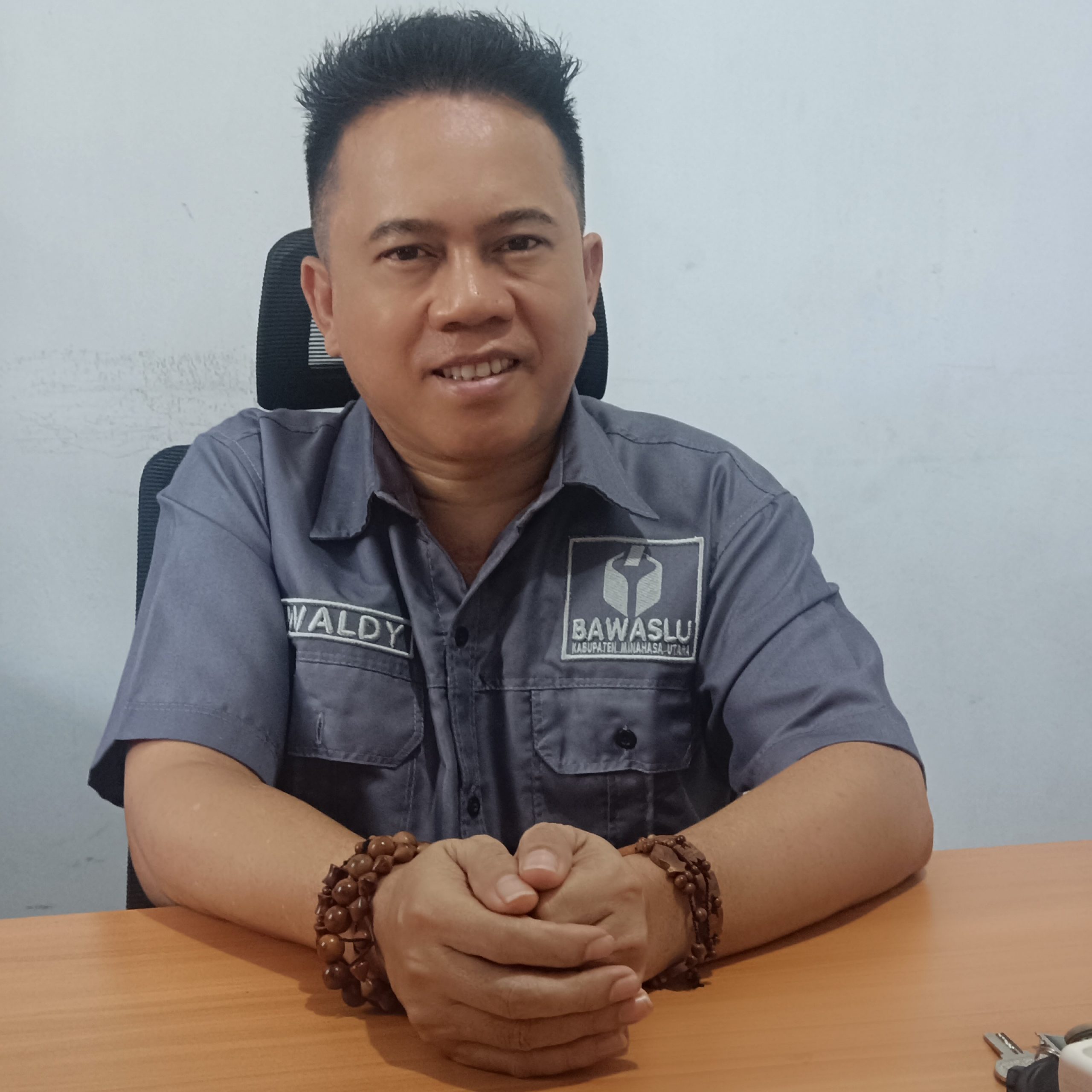 Kordiv Penanganan Pelanggaran dan Penyelesaian Sengketa (P3S) Bawaslu Minahasa Utara, Waldy Mokodompit (Dok : Beritatotabuan.con / Arman)