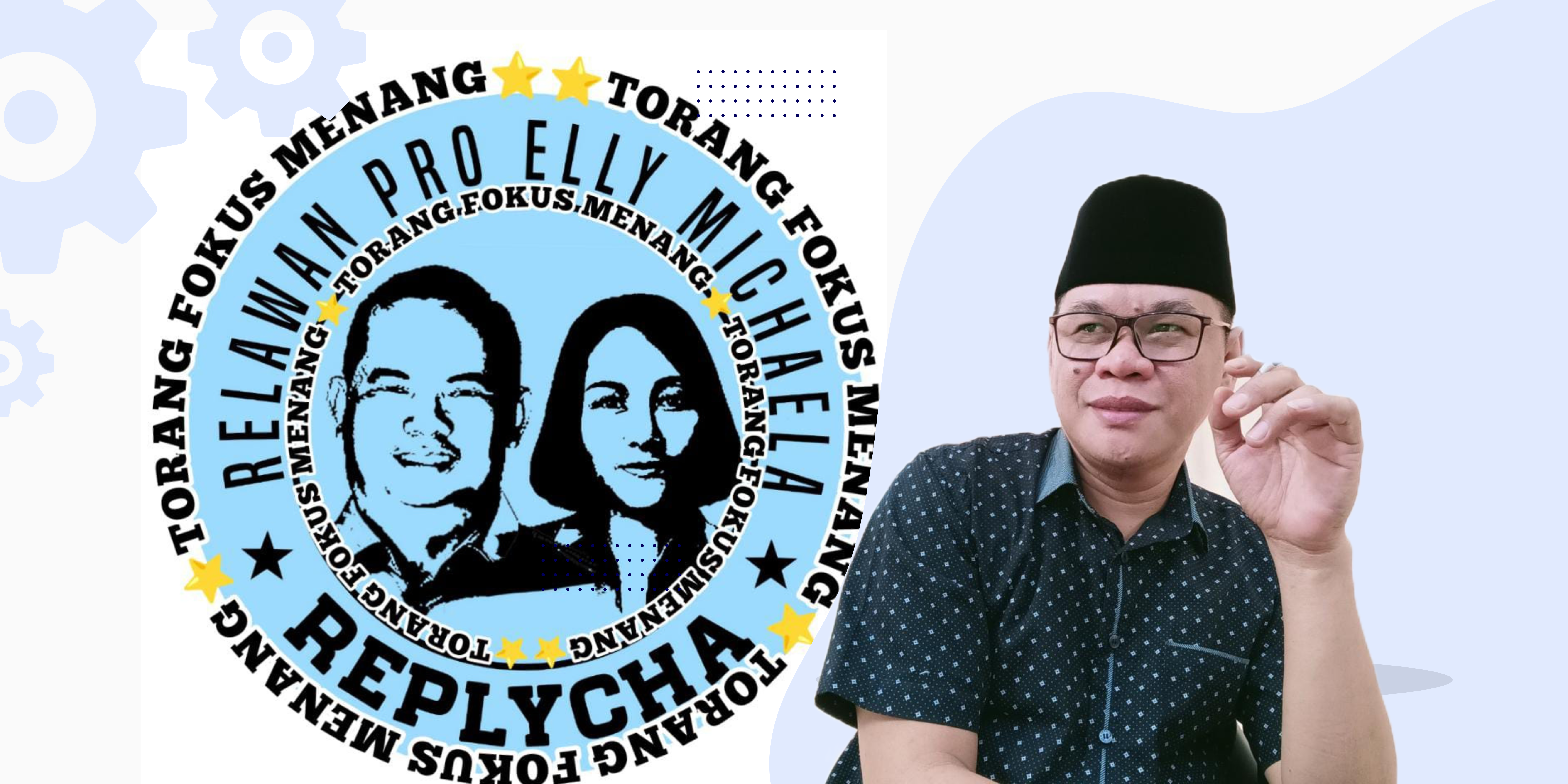 Ketua Umum Relawan Pro Elly Lasut-Michaela Paruntu (Replycha) Jun S Tilaar