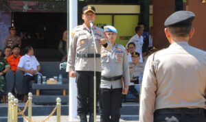 Apel Gelar Pasukan Penanggulangan Bencana Polres Kotamobagu Siaga Hadapi Cuaca Ekstrem