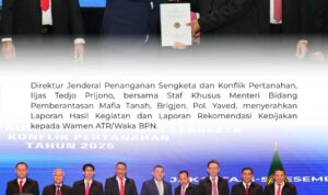 Lawan Praktik Mafia Tanah, Wamen Ossy Tutup Rakor Nasional Pertanahan 2025