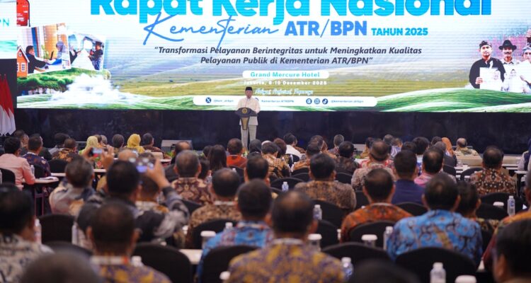 Buka Rakernas Pertanahan 2025, Menteri Nusron Dorong Pelayanan Publik Berkualitas