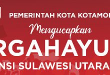 Banner Kotamobagu HUT Sulut