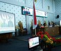 Bupati Depri Pontoh Dengarkan Pidato Presiden Jokowi Dalam Rapat Paripurna DPRD Bolmut