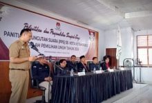 Hadiri Pelantikan PPS, Sekda Sofyan Mokoginta Bacakan Sambutan Walikota Tatong Bara