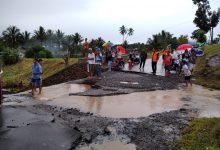 Curah Hujan Tinggi Sebabkan 7 Desa Terendam Banjir dan Jalan Penghubung Amblas di Wilayah Dumoga-20200703-WA0028