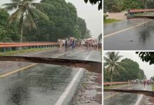 Jembatan Kosio Putus Dihantam Banjir