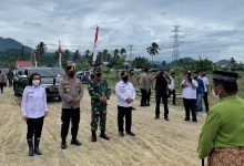 Sambut Kuker Kapolda Sulut, Yasti Hadiri Seremonial Peletakan Batu Pertama Pembangunan Mako Polres Bolmong