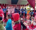 Meriahkan HUT RI ke 77, Bunda PAUD Anky Mokoginta Lepas Karnaval Anak Kotamobagu
