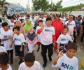 Wali Kota Tanjungbalai  Ikuti Jalan Sehat Bersama BUMN, di Pelabuhan Internasional Teluk Nibung