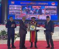 Didampingi Ketua DPRD KK, Wali Kota Asripan Nani Sumbangkan 1 Unit Bus ke IPDN