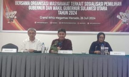 KPU Sulut Bakal Gandeng Ormas Sosialisasi Tahapan Pilkada 2024 Langsung Ke Masyarakat