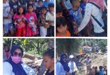DP3A Bolmong Berikan Trauma Healing Untuk Anak-anak Batu Merah