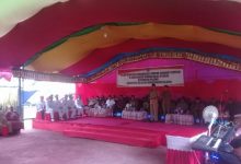 Sambutan Bupati Bolsel saat di acara pelantikan 5 Sangadi Kecamatan Helumo
