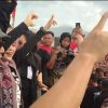 James Sumendap Dampingi Siti Atikoh Saat Senam Ceria di Manado