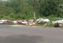 Tumpukan Sampah Makin Menggunung di Pintu Masuk Wisata Dam 8, DLH Minta Uang Restribusi Sampah