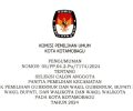 KPU Kotamobagu Buka Rekrutmen PPK untuk Pilkada 2024