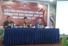 KPU Minahasa Tenggara Gelar Sosialiasi Tahapan dan Jadwal Pilkada Serentak Tahun 2024