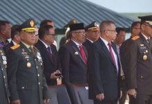 Wali Kota Asripan Nani Hadiri Upacara HUT TNI di Makodam XIII Merdeka