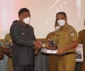 Bupati Sachrul Terima Penghargaan WTP dan DIPA dari Gubernur Sulut