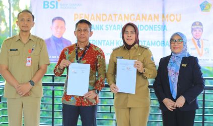 MoU Bersama BSI, Pemberdayaan UMKM dan Kebiasaan Siswa Menabung Jadi Target Wali Kota Tatong Bara