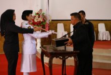 Wakil Walikota Kotamobagu Pimpin Upacara Pemindahan Duplikat Bendera Merah Putih