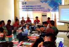 Penyampaian materi oleh Asisten I Pemkab Bolmong dalam Rapat Kordinasi PPID dalam rangka Keterbukaan Informasi Publik